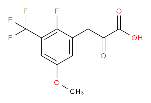 3-(2-fluoro-5-methoxy-3-(trifluoromethyl)phenyl)-2-oxopropanoic acid