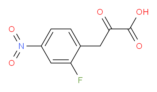 3-(2-fluoro-4-nitrophenyl)-2-oxopropanoic acid