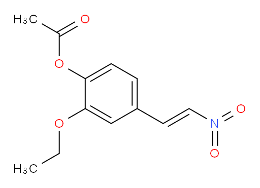 (E)-2-ethoxy-4-(2-nitrovinyl)phenyl acetate
