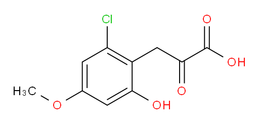 3-(2-chloro-6-hydroxy-4-methoxyphenyl)-2-oxopropanoic acid
