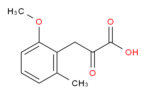 3-(2-methoxy-6-methylphenyl)-2-oxopropanoic acid