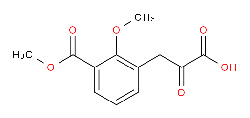 3-(2-methoxy-3-(methoxycarbonyl)phenyl)-2-oxopropanoic acid