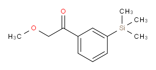 2-methoxy-1-(3-(trimethylsilyl)phenyl)ethanone