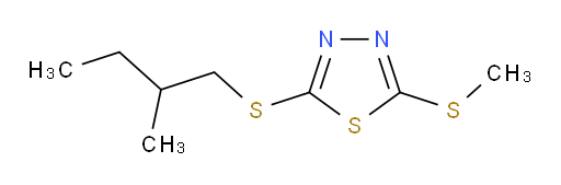 2-((2-methylbutyl)thio)-5-(methylthio)-1,3,4-thiadiazole