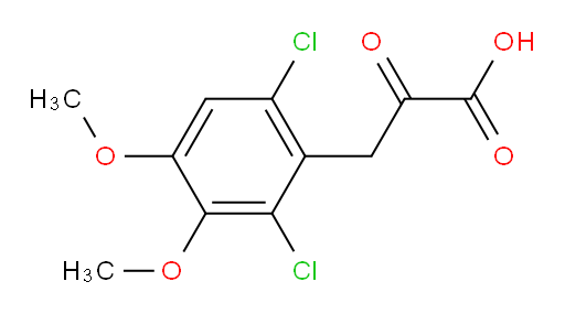 3-(2,6-dichloro-3,4-dimethoxyphenyl)-2-oxopropanoic acid