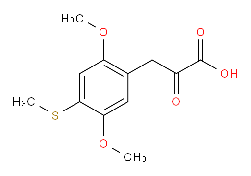 3-(2,5-dimethoxy-4-(methylthio)phenyl)-2-oxopropanoic acid