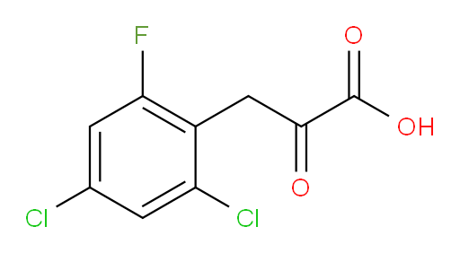 3-(2,4-dichloro-6-fluorophenyl)-2-oxopropanoic acid
