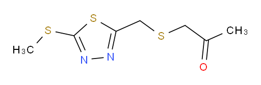 1-(((5-(methylthio)-1,3,4-thiadiazol-2-yl)methyl)thio)propan-2-one