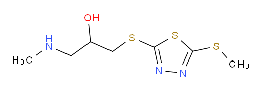 1-(methylamino)-3-((5-(methylthio)-1,3,4-thiadiazol-2-yl)thio)propan-2-ol