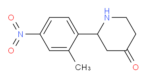 2-(2-methyl-4-nitrophenyl)piperidin-4-one