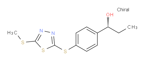 (R)-1-(4-((5-(methylthio)-1,3,4-thiadiazol-2-yl)thio)phenyl)propan-1-ol