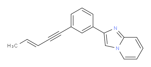 (E)-2-(3-(pent-3-en-1-yn-1-yl)phenyl)imidazo[1,2-a]pyridine