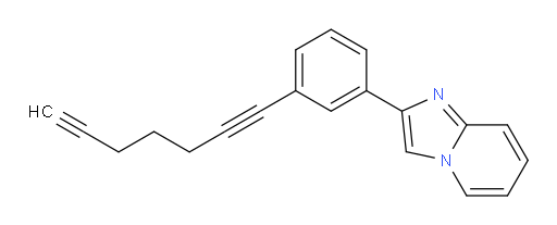 2-(3-(hepta-1,6-diyn-1-yl)phenyl)imidazo[1,2-a]pyridine