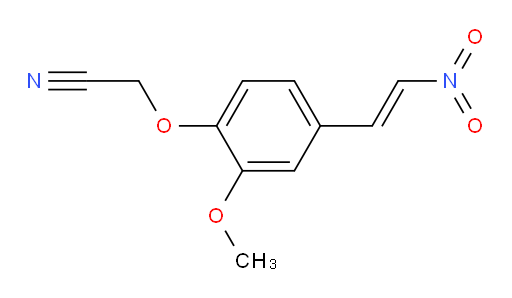 (E)-2-(2-methoxy-4-(2-nitrovinyl)phenoxy)acetonitrile