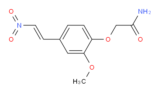 (E)-2-(2-methoxy-4-(2-nitrovinyl)phenoxy)acetamide