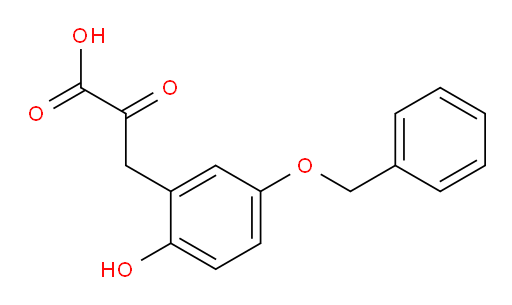 3-(5-(benzyloxy)-2-hydroxyphenyl)-2-oxopropanoic acid
