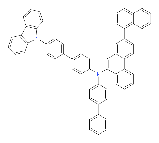 N-(4'-(9H-carbazol-9-yl)-[1,1'-biphenyl]-4-yl)-N-([1,1'-biphenyl]-4-yl)-2-(naphthalen-1-yl)phenanthren-9-amine