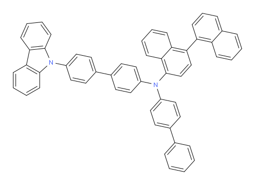 N-(4'-(9H-carbazol-9-yl)-[1,1'-biphenyl]-4-yl)-N-([1,1'-biphenyl]-4-yl)-[1,1'-binaphthalen]-4-amine