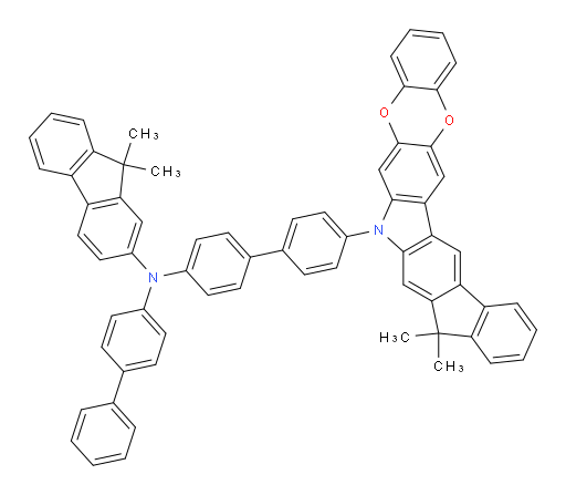 N-([1,1'-biphenyl]-4-yl)-N-(4'-(9,9-dimethylbenzo[5,6][1,4]dioxino[2,3-b]indeno[1,2-h]carbazol-7(9H)-yl)-[1,1'-biphenyl]-4-yl)-9,9-dimethyl-9H-fluoren-2-amine