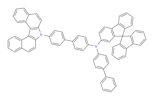 N-(4'-(7H-dibenzo[c,g]carbazol-7-yl)-[1,1'-biphenyl]-4-yl)-N-([1,1'-biphenyl]-4-yl)-9,9'-spirobi[fluoren]-2-amine