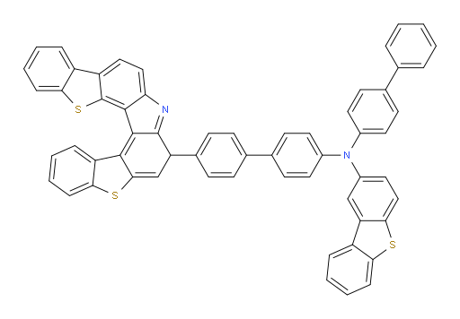 N-(4'-(7H-benzo[4,5]thieno[2,3-c]benzo[4,5]thieno[2,3-g]carbazol-7-yl)-[1,1'-biphenyl]-4-yl)-N-([1,1'-biphenyl]-4-yl)dibenzo[b,d]thiophen-2-amine