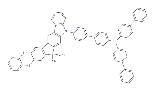 N,N-di([1,1'-biphenyl]-4-yl)-4'-(7,7-dimethylbenzo[5',6'][1,4]dithiino[2',3':5,6]indeno[2,1-b]carbazol-5(7H)-yl)-[1,1'-biphenyl]-4-amine