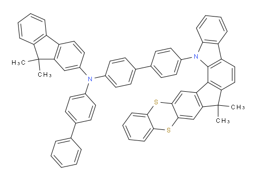N-([1,1'-biphenyl]-4-yl)-N-(4'-(7,7-dimethylbenzo[5',6'][1,4]dithiino[2',3':5,6]indeno[1,2-a]carbazol-16(7H)-yl)-[1,1'-biphenyl]-4-yl)-9,9-dimethyl-9H-fluoren-2-amine