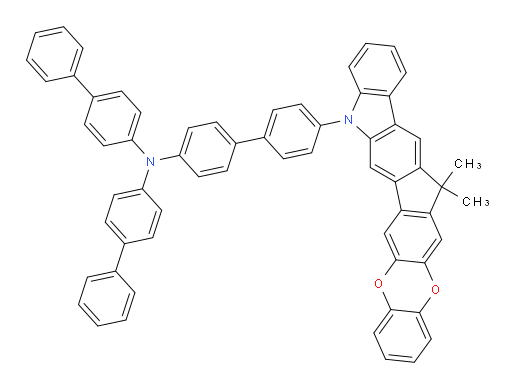 N,N-di([1,1'-biphenyl]-4-yl)-4'-(15,15-dimethylbenzo[5',6'][1,4]dioxino[2',3':5,6]indeno[1,2-b]carbazol-5(15H)-yl)-[1,1'-biphenyl]-4-amine