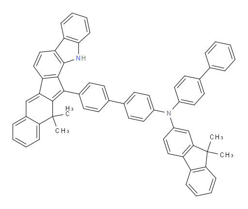 N-([1,1'-biphenyl]-4-yl)-N-(4'-(13,13-dimethyl-1,13-dihydrobenzo[5,6]indeno[2,1-a]carbazol-14-yl)-[1,1'-biphenyl]-4-yl)-9,9-dimethyl-9H-fluoren-2-amine