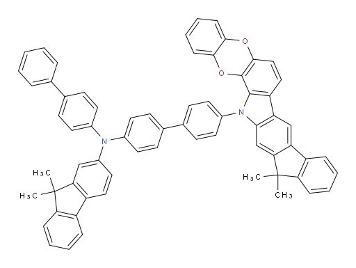 N-([1,1'-biphenyl]-4-yl)-N-(4'-(13,13-dimethylbenzo[5,6][1,4]dioxino[2,3-a]indeno[1,2-h]carbazol-15(13H)-yl)-[1,1'-biphenyl]-4-yl)-9,9-dimethyl-9H-fluoren-2-amine