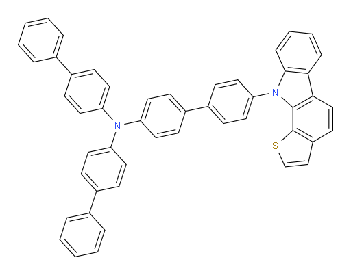 N,N-di([1,1'-biphenyl]-4-yl)-4'-(10H-thieno[2,3-a]carbazol-10-yl)-[1,1'-biphenyl]-4-amine