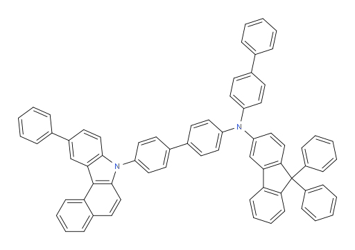 N-([1,1'-biphenyl]-4-yl)-9,9-diphenyl-N-(4'-(10-phenyl-7H-benzo[c]carbazol-7-yl)-[1,1'-biphenyl]-4-yl)-9H-fluoren-3-amine