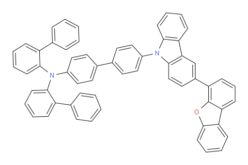 N-([1,1'-biphenyl]-2-yl)-N-(4'-(3-(dibenzo[b,d]furan-4-yl)-9H-carbazol-9-yl)-[1,1'-biphenyl]-4-yl)-[1,1'-biphenyl]-2-amine