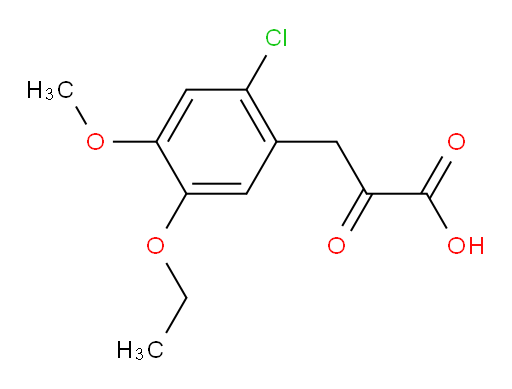 3-(2-chloro-5-ethoxy-4-methoxyphenyl)-2-oxopropanoic acid