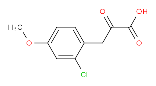 3-(2-chloro-4-methoxyphenyl)-2-oxopropanoic acid