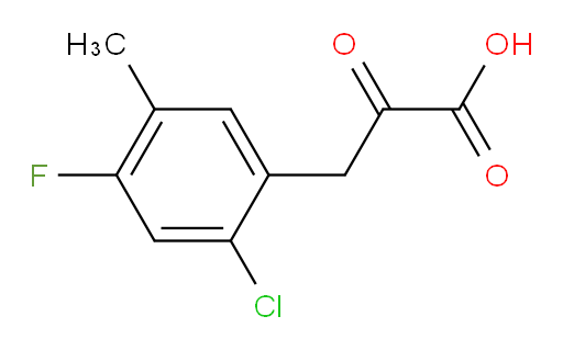 3-(2-chloro-4-fluoro-5-methylphenyl)-2-oxopropanoic acid