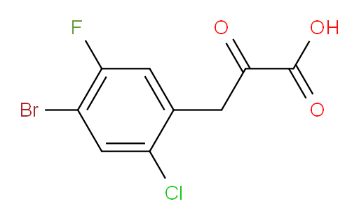 3-(4-bromo-2-chloro-5-fluorophenyl)-2-oxopropanoic acid