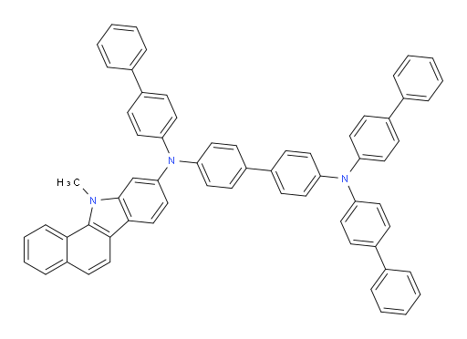 N4,N4,N4'-tri([1,1'-biphenyl]-4-yl)-N4'-(11-methyl-11H-benzo[a]carbazol-9-yl)-[1,1'-biphenyl]-4,4'-diamine