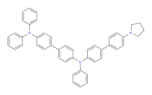 N4,N4,N4'-triphenyl-N4'-(4'-(pyrrolidin-1-yl)-[1,1'-biphenyl]-4-yl)-[1,1'-biphenyl]-4,4'-diamine