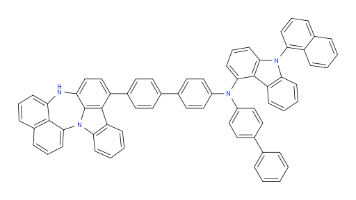 N-(4'-(4H-naphtho[1',8':5,6,7][1,4]diazepino[3,2,1-jk]carbazol-7-yl)-[1,1'-biphenyl]-4-yl)-N-([1,1'-biphenyl]-4-yl)-9-(naphthalen-1-yl)-9H-carbazol-4-amine