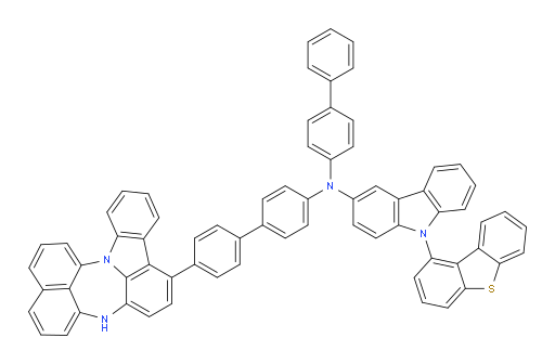 N-(4'-(4H-naphtho[1',8':5,6,7][1,4]diazepino[3,2,1-jk]carbazol-7-yl)-[1,1'-biphenyl]-4-yl)-N-([1,1'-biphenyl]-4-yl)-9-(dibenzo[b,d]thiophen-1-yl)-9H-carbazol-3-amine