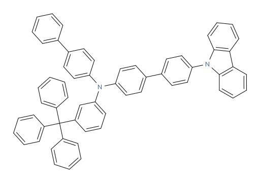 N-([1,1'-biphenyl]-4-yl)-4'-(9H-carbazol-9-yl)-N-(3-tritylphenyl)-[1,1'-biphenyl]-4-amine
