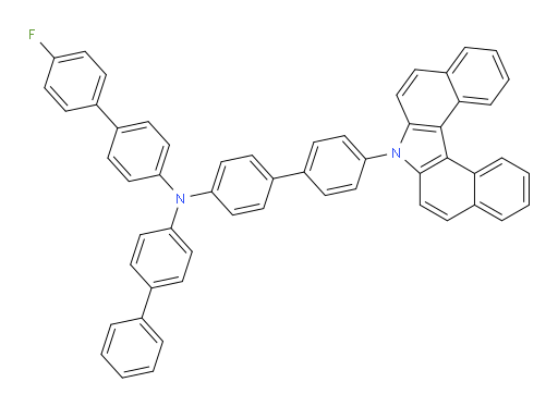 N-(4'-(7H-dibenzo[c,g]carbazol-7-yl)-[1,1'-biphenyl]-4-yl)-N-([1,1'-biphenyl]-4-yl)-4'-fluoro-[1,1'-biphenyl]-4-amine