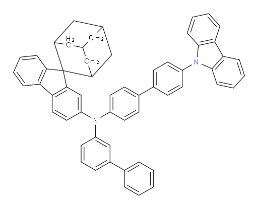 N-(4'-(9H-carbazol-9-yl)-[1,1'-biphenyl]-4-yl)-N-([1,1'-biphenyl]-3-yl)spiro[adamantane-2,9'-fluoren]-2'-amine
