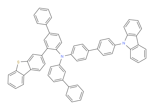 N-(4'-(9H-carbazol-9-yl)-[1,1'-biphenyl]-4-yl)-N-(3-(dibenzo[b,d]thiophen-3-yl)-[1,1'-biphenyl]-4-yl)-[1,1'-biphenyl]-3-amine