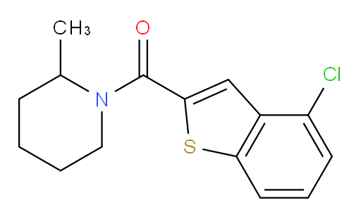 (4-chlorobenzo[b]thiophen-2-yl)(2-methylpiperidin-1-yl)methanone