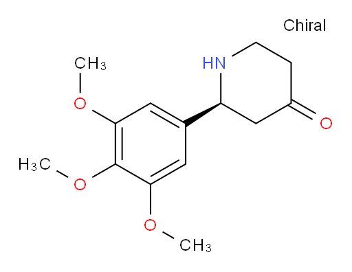 (S)-2-(3,4,5-trimethoxyphenyl)piperidin-4-one