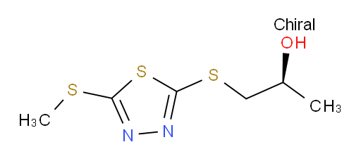 (S)-1-((5-(methylthio)-1,3,4-thiadiazol-2-yl)thio)propan-2-ol