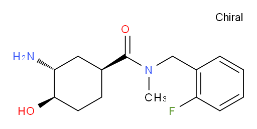 (1S,3R,4R)-3-amino-N-(2-fluorobenzyl)-4-hydroxy-N-methylcyclohexanecarboxamide