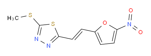 (E)-2-(methylthio)-5-(2-(5-nitrofuran-2-yl)vinyl)-1,3,4-thiadiazole